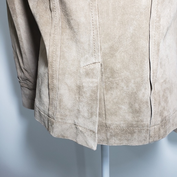 Sigrid Olsen Genuine Leather/Suede Jacket, Size M - Picture 4 of 8